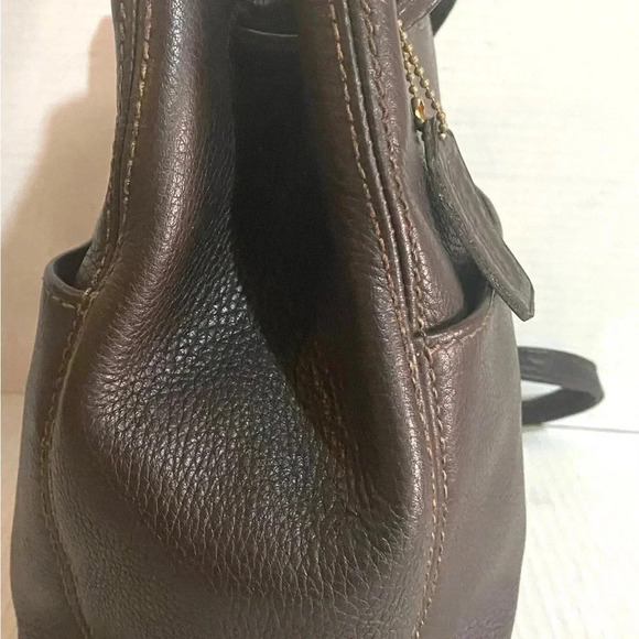 Coach vintage black leather crossbody handbag - Picture 10 of 13